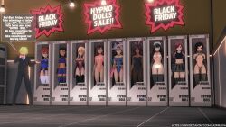 3d alexis_rhodes black_hair blackfire bleach blonde_hair brown_hair bunny_ears bunnysuit cosplay dandadan dark_magician_girl dark_skin dialogue dollification empty_eyes erza_scarlet fairy_tail femsub happy_trance harem_outfit itsuka_kendo latinkaixa leotard long_hair maid_headdress marin_kitagawa momo_ayase multiple_girls multiple_subs my_dress-up_darling my_hero_academia red_hair ruby_rose rwby short_hair spy_x_family starfire swimsuit teen_titans text yor_briar yoruichi_shihoin yu-gi-oh! yu-gi-oh!_gx
