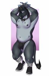  bow_tie bronson_(kt1v3nus) chubby donkey_boy femboy furry malesub miochka muscle_boy nose_ring pink_eyes posing swirlys_club_(kt1v3nus) tagme underwear 