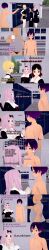  absurdres ai_hayasaka altered_common_sense bald black_hair blonde_hair blue_eyes clothed dialogue english_text fat femsub fujiwara_chika green_eyes kaguya-sama_love_is_war kaguya_shinomiya long_hair maledom multiple_boys multiple_doms multiple_girls multiple_subs no_eyes nude penis phone pink_hair purple_hair red_eyes school_uniform short_hair text ugly_bastard zenin1 