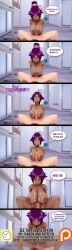  absurdres bleach body_swap breasts censored cowgirl_position cum cum_on_body cum_on_breasts dark_skin dialogue english_text femsub maledom nipples nude paizuri penis ponytail possession preview purple_hair sex text tsfgalaxy_(generator) vaginal yellow_eyes yoruichi_shihoin 