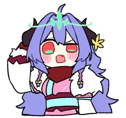 ahoge alternate_costume alternate_hair_color alternate_hairstyle aoaoryoku7419 blush braid chibi clothed control_indicator costume crown eye_color_change fangs femsub flower flower_in_hair green_eyes horns kimono kindred_(league_of_legends) league_of_legends long_hair maledom multicolored_eyes open_mouth possession purple_hair red_eyes ruination simple_background twin_braids viego_(league_of_legends) white_background 