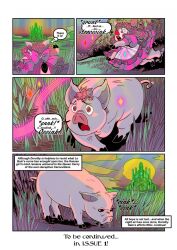  animal_transformation comic dorothy_gale hooves johnnynod non-human_feet pig_girl screenshot text the_wizard_of_oz transformation 