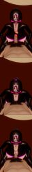  3d absurdres before_and_after blush bodysuit breasts brown_eyes brown_hair clothed delightfulw erect_nipples eye_roll fellatian fellatio femsub gloves glowing honey_select_2 kneeling lipstick makeup male_pov maledom mask nipple_tweak nipples oral orgasm original penis pov pov_dom pubic_hair sex tie tight_clothing 