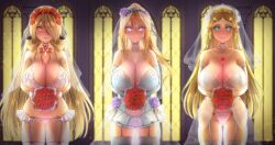  absurdres blonde_hair blush breasts breath_of_the_wild bridal_veil choker cigarcat cynthia earrings elf_ears female_only femsub flower garter_straps gloves hair_covering_one_eye happy_trance heart jewelry large_breasts lingerie long_hair looking_at_viewer metroid_(series) multiple_girls multiple_subs necklace nintendo open_mouth opera_gloves pokemon pokemon_diamond_pearl_and_platinum ponytail princess princess_zelda samus_aran see-through smile spiral_eyes standing symbol_in_eyes the_legend_of_zelda thighhighs underwear very_long_hair wedding_dress 
