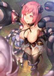  androgynous androgynous_dom bare_breasts bite_mark biting blush breasts cleavage coils dazed defeated demon_girl drool erect_nipples exposed_chest female_only femsub gloves glowing glowing_eyes horns hypnotic_eyes hypnotic_tentacle io_(princess_connect) kyouka_(princess_connect!) large_breasts monster_girl open_mouth opera_gloves princess_connect! princess_connect!_re_dive purple_hair red_eyes red_hair restrained succubus sugiyuu tail tentacles thighhighs tongue topless torn_clothes twintails wounds 