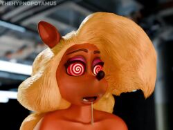 animated blonde_hair crash_bandicoot_(series) drool female_only femsub furry long_hair nude open_mouth solo sound spiral spiral_eyes symbol_in_eyes tawna_bandicoot thehypnopotamus tongue video
