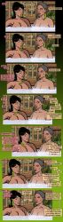  archer_(series) aware black_hair blue_eyes breasts brown_eyes claudette_kane dialogue earrings english_text female_only femsub green_eyes grey_hair guyman806 lana_kane_(archer) milf mother_and_daughter multiple_girls nipples nude parasite resisting text weak_resistance worm 