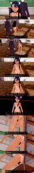  absurdres animal_ears anoni_hypno aware bell bell_collar black_hair body_control breasts cat_ears censored clothed collar dialogue drool english_text fake_animal_ears femsub glasses hayase_nagatoro ijiranaide_nagatoro-san maledom nipples nude one_eye_open ping pussy red_eyes scared sex_toy short_hair smile tan_lines tan_skin tears text trembling 