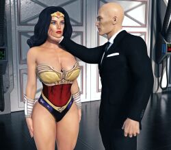 3d breasts dc_comics femsub lex_luthor op-tron super_hero western wonder_woman