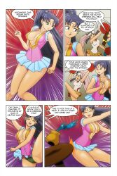 breasts cheerleader comic herb_(ranma_1/2) kasumi_tendo nabiki_tendo ranma_1/2 rouge_(ranma1/2) wadevezecha