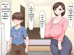 ass breasts cousins hard_translated huge_ass huge_breasts incest kiddom netorare paradise_lost shota text 