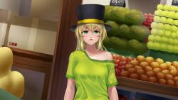  animated before_and_after blonde_hair breasts changer_(character) chien_vietnam female_only femsub green_eyes happy_trance long_hair magic original pov pov_dom resisting top_hat topless video voice_acted 