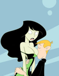 bare_shoulders breasts disney empty_eyes expressionless femsub kim_possible_(series) long_hair nipples open_mouth ron_stoppable shego topless whitewash_eyes