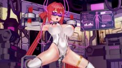 3d animated bangs blush cables collar corruption drool electricity female_only femsub gloves hair_ornament headband huge_breasts injection karen_kisaragii koikatsu! leotard magical_girl moawi1 monitor nipple_cutout open_mouth opera_gloves orgasm pussy_juice red_hair restrained sex_machine sound spread_legs squirting sweat tech_control tongue twintails vaginal vibrator video virtual_youtuber visor wires