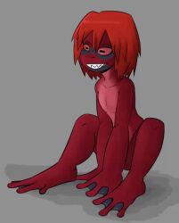 animated animated_eyes_only animated_gif barefoot bottomless eijiro_kirishima frog_boy furry glowing glowing_eyes hypnotoad male_only maledom mr.h my_hero_academia non-human_feet nude original red_hair solo symbol_in_eyes topless unusual_pupils 