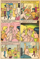 archie_(series) archie_andrews betty_cooper black_hair blonde_hair comic dazed empty_eyes expressionless femsub maledom  text veronica_lodge western zombie_walk