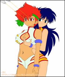  animated animated_gif blue_hair breasts cleavage dirty_pair empty_eyes erect_nipples expressionless eye_beams female_only femdom femsub groping happy_trance holding_breasts jimryu kei_(dirty_pair) large_breasts long_hair red_hair ring_eyes short_hair sketch standing standing_at_attention tech_control yuri yuri_(dirty_pair) 
