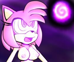 amy_rose bottomless breasts dr._chaos female_only femsub furry hedgehog_girl hypnotic_orb large_breasts nude open_mouth orb ring_eyes sonic_the_hedgehog_(series) symbol_in_eyes topless western