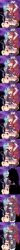  ass bare_shoulders before_and_after blue_hair bodysuit breasts cleavage corruption crotch_tattoo demon_girl empty_eyes expressionless eye_mask fangs female_only femdom femsub fingerless_gloves gloves horns kissing kyouko_sakura latex long_hair magical_girl multiple_girls opera_gloves ponytail puella_magi_madoka_magica red_eyes red_hair restrained rey_(artist) sayaka_miki short_hair skirt smirk tail thighhighs transformation yuri 