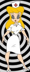  animaniacs animated animated_eyes_only animated_gif blonde_hair breasts female_only femsub hat hello_nurse high_heels hypnosex_(manipper) large_breasts lipstick manip seizure_warning spiral spiral_eyes symbol_in_eyes very_long_hair western 
