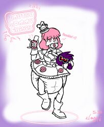 age_regression diaper female_only femsub happy_trance jaymanney4life kamen_rider kamen_rider_ex-aid pacifier pink_hair poppy_pipopapo solo spiral_eyes stuffed_animal symbol_in_eyes text