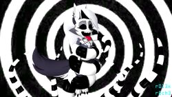animated coils femsub furry happy_trance helluva_boss loona_(helluva_boss) rolexroche spiral spiral_eyes tagme tentacles tongue_out video wolf_girl
