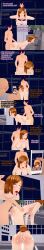  absurdres altered_common_sense bald bra breasts brown_eyes brown_hair clothed cum cum_in_pussy dialogue english_text fat femsub green_eyes jujutsu_kaisen kugisaki_nobara maledom multiple_boys multiple_doms nipples nude orgasm panties phone purple_eyes purple_hair sex short_hair text ugly_bastard underwear vaginal zenin1 