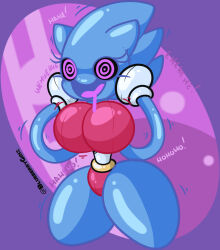 absurdres altered_common_sense animal_ears blueberrygrizzly breasts drool female_only femsub furry gloves happy_trance huge_breasts nipples nude open_mouth solo sonic_the_hedgehog sonic_the_hedgehog_(series) spiral_eyes standing symbol_in_eyes tongue