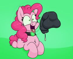animals_only choker collar cum cum_in_mouth fellatio femsub furry horse horse_penis hypnotic_accessory maledom moonatik my_little_pony non-human_penis open_mouth penis phantom_penis pink_hair pinkie_pie shrunken_irises tongue tongue_out