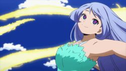 animated animated_gif anonymous828_(manipper) blue_hair dancing dress femsub floating happy_trance heart_eyes manip my_hero_academia nejire_hado tagme