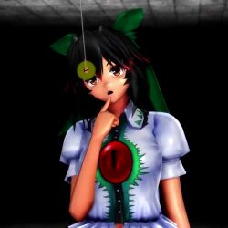 3d animated bikini black_hair femsub pendulum spiral_eyes tagme touhou utsuho_reiuji uyunsyu_(manipper) video