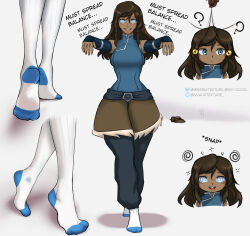 avatar_the_last_airbender dark_skin femsub foot_focus korra legend_of_korra pendulum socks spiral_eyes tagme text transparenttexture zombie_walk