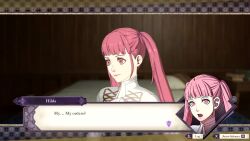    3d animated clothed drool female_only femdom femsub fire_emblem fire_emblem_three_houses hilda_valentine_goneril leonie_pinelli long_hair nintendo open_mouth orange_hair pendulum pink_eyes pink_hair pocket_watch red_eyes short_hair slouching sound spiral_eyes symbol_in_eyes text twintails video voice_acted vynil 