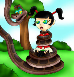 black_hair disney femsub jerrydestrtoyer kaa kaa_eyes kimiko_(xiaolin_showdown) snake the_jungle_book xiaolin_showdown 
