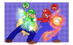   alzul-blue black_eyes blonde_hair breasts brown_hair clothed cosplay costume crossover femsub flame gloves hat huge_breasts long_hair lueduar luigi maledom mario mario_&amp;_luigi_(series) mustache mythra_(xenoblade) nintendo open_mouth possession pyra_(xenoblade) red_eyes red_hair shoes short_hair sparkle story super_mario_bros. super_smash_bros. very_long_hair xenoblade_chronicles xenoblade_chronicles_2 yellow_eyes