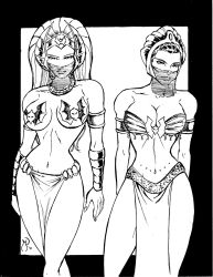 breasts empty_eyes expressionless femsub greyscale harem_outfit he-man_(series) large_breasts long_hair michael_powell monochrome pasties she-ra she-ra_and_the_princesses_of_power short_hair teela traditional western