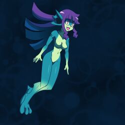  digimon digimon_ghost_game empty_eyes femsub fish_girl happy_trance monster_girl nude ruli_tsukiyono transformation underwater 