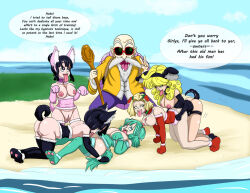  alanwrecked android_18 breasts bulma_briefs chichi dog_ears dog_girl dragon_ball dragon_ball_z femsub glasses happy_trance heart_eyes large_breasts launch maledom master_roshi pet_play sex sex_toy symbol_in_eyes tail tongue tongue_out videl 