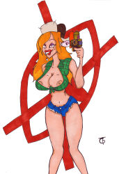  bimbofication brain_drain breasts clothed_exposure december005 disney drool eye_roll female_only femsub freckles gravity_falls happy_trance hat hypnotic_gun large_lips open_clothes pink_eyes raygun red_hair self_hypnosis short_shorts smile solo tech_control topless traditional wendy_corduroy western 