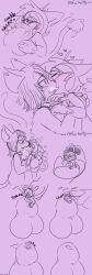 absurdres bottomless cock_vore collar comic empty_eyes furry happy_trance hypnotic_kiss kaitty_(kaittycat) kaittycat kissing male_only maledom malesub miniboy nude original penis size_difference text topless transformation vore