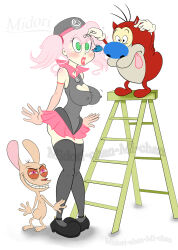  amber_sheller blonde_hair blush breasts dazed erect_nipples expressionless femsub gloves knees_together large_breasts midori-chan open_mouth opera_gloves original pendulum ren spiral_eyes standing standing_at_attention stimpy symbol_in_eyes the_ren_and_stimpy_show thighhighs twintails 