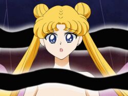  animated animated_gif blonde_hair blue_eyes breasts empty_eyes female_only femsub large_breasts open_mouth sailor_moon sailor_moon_(series) twintails unhappy_trance very_long_hair 