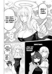  amona_jeane angel angel_girl blush clothed comic demon demon_girl dialogue elf elf_ears english_text eury_lililala female_only femsub halo heart horns i'm_dating_a_dark_summoner l-ko_(idads) lavie_(idads) long_hair multiple_girls official official_art possession robot robot_girl shaoh short_hair speech_bubble sweat symbol text twintails 