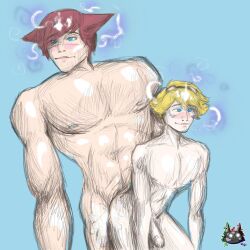  anal bottomless ezreal fellowdisaster league_of_legends magic male_only nude penis sett sex size_difference sketch spiral_background topless 