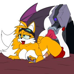 bottomless breasts cum female_only fox_girl furry futanari genderswap happy_trance large_breasts miles_tails_prower nude open_mouth penis sex sex_machine smile sonic_the_hedgehog_(series) sonicno1fanatic spiral_eyes symbol_in_eyes tongue tongue_out topless