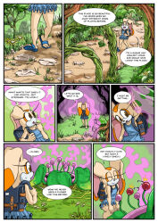 bunny_girl comic cream_the_rabbit dialogue female_only furry hypnotic_flower hypnotic_plant hypnotic_smell omegazuel plant solo sonic_the_hedgehog_(series) text