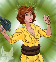 april_o'neil disney femsub kaa kaa_eyes large_breasts lilly41944 orange_hair short_hair teenage_mutant_ninja_turtles the_jungle_book
