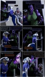  3d alien androgynous_dom baxie_(thalarynth) bethany_(thalarynth) brain_drain comic crocodile_girl del_(thalarynth) dialogue femsub furry happy_trance hypnotic_app hypnotic_screen hypnotized_hypnotist ian_(thalarynth) lizard_girl malesub muscle_girl original possession pov pov_dom scalie snake_boy snake_girl speech_bubble spiral_eyes text thalarynth_(manipper) 
