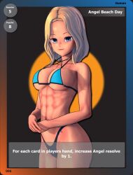  3d animated animated_gif bikini blonde_hair breasts card koikatsu! koikatsu_sunshine! persephone858 tagme 