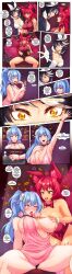  absurdres ahegao animal_ears anno_(anno) bangs bare_shoulders before_and_after beret black_hair blue_eyes blue_hair blush bow bow_tie breast_grab breasts cameltoe choker cleavage coat comic dazed denial dialogue dress earrings eshie eye_roll female_only femdom femsub forced_employee fox_ears fox_girl fox_tail glass groping hair_ornament happy_trance hat heart holding_breasts huge_breasts hypnotic_eyes hypnotized_assistant instant_loss jasmine_(nettleseeds) kitsune_girl leotard lipstick long_hair magician mantra mole multicolored_hair multiple_girls multiple_subs multiple_tails natasha_hinoa_(anno) necklace nipples one_breast_out open_mouth original panties panting ping ponytail red_eyes red_hair red_lipstick resisting ribbon short_hair skirt skirt_lift smile spiral spread_legs stage_hypnosis sweater tail text tongue tongue_out top_hat trembling unusual_pupils white_hair yellow_eyes 